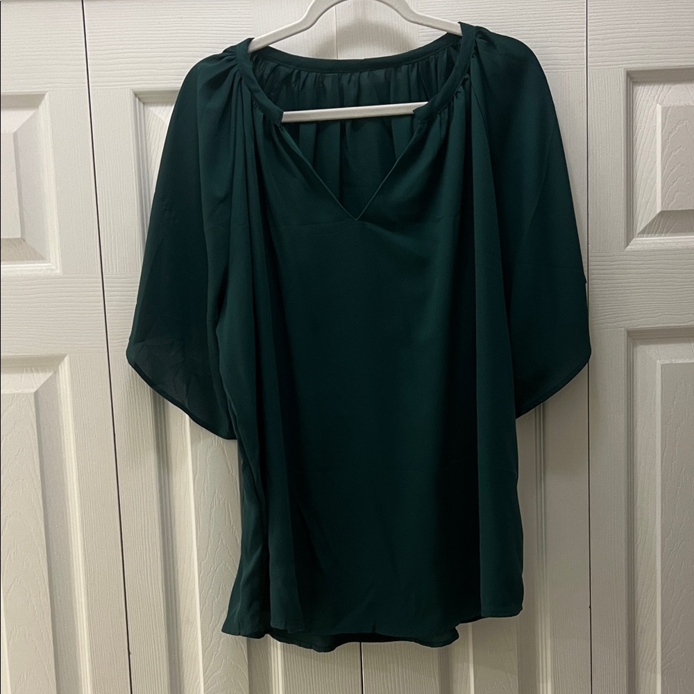 SHEIN Dark Green Blouse